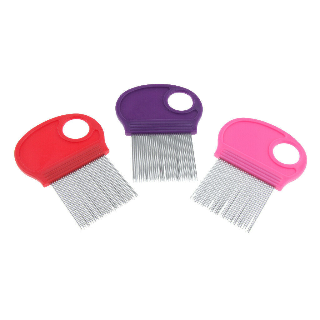 3Pcs Stainless Flea Fine Toothed Cleaning Comb Pet Cat Puppy Hair Brush Pet