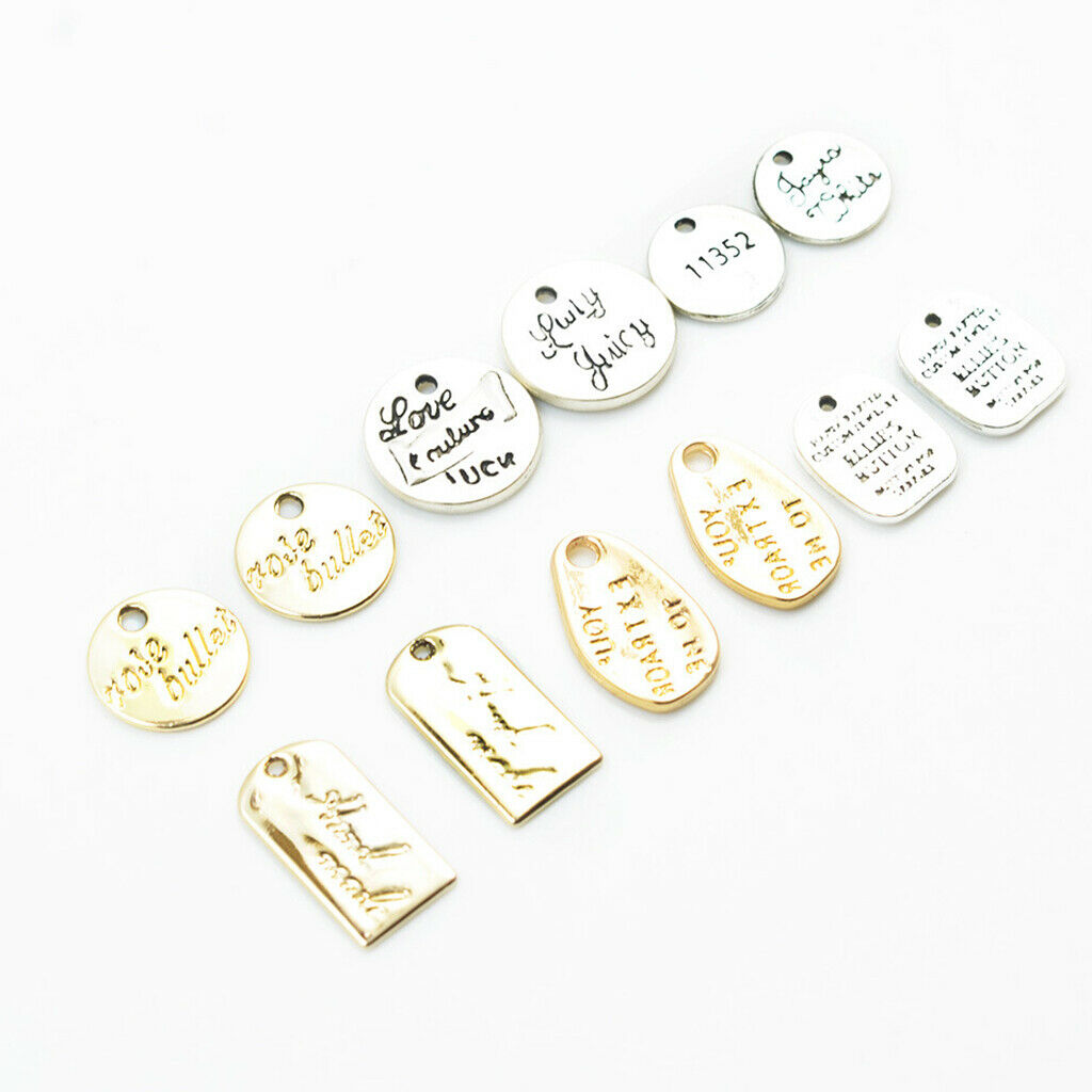 Random 12X Alloy Metal Charms Pendant Necklace Jewelry DIY Making Bracelet