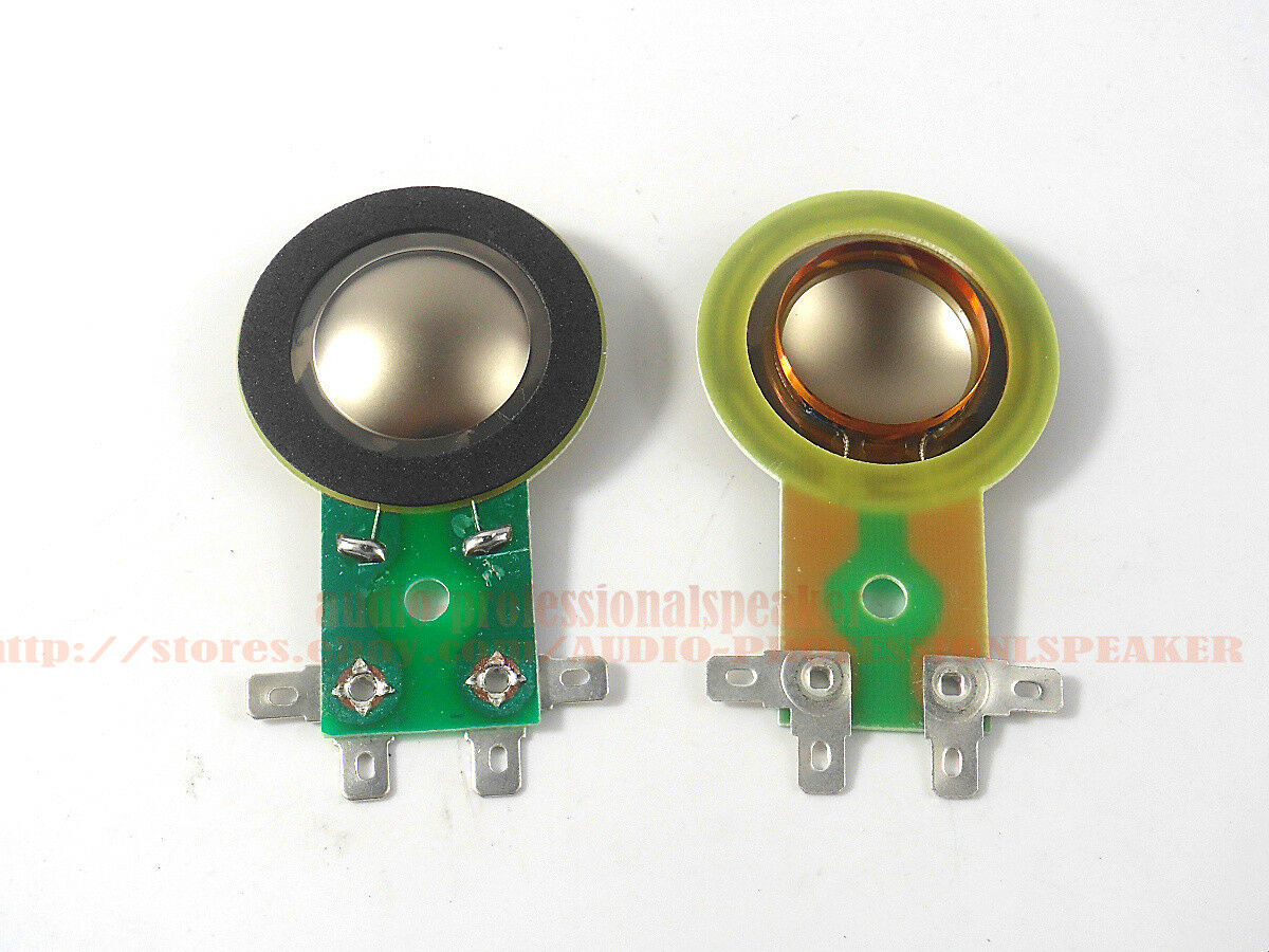 2PCS  25.5mm Voice Coil Horn Tweeter Diaphragm Titanium Film Copper Speaker