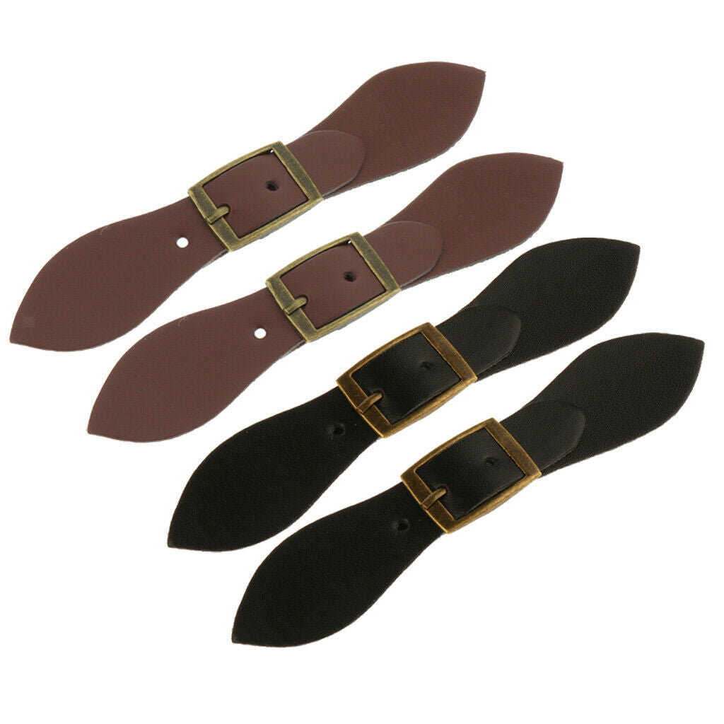 4 Pieces Leather Toggle Lock Button Coat Jacket Duffle for DIY Sewing