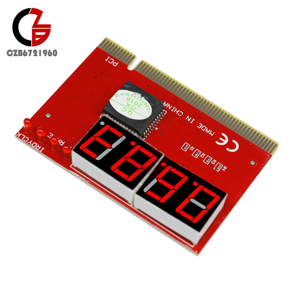 4-Digit PC Mainboard Motherboard Diagnostic Analyzer Tester Computer PCI Card