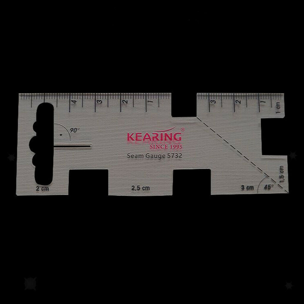 1pc Plastic Sewing Knitting Gauge Metric Ruler Seam Gauge for Sewing Craft