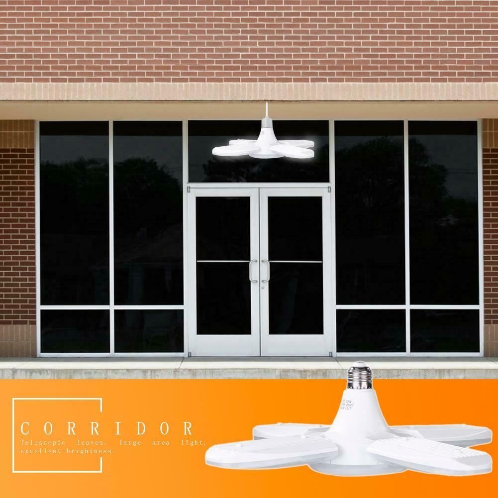 60W E27 6000LM Deformable LED Shop Work Light 110-265V Folding Garage Home Lamp