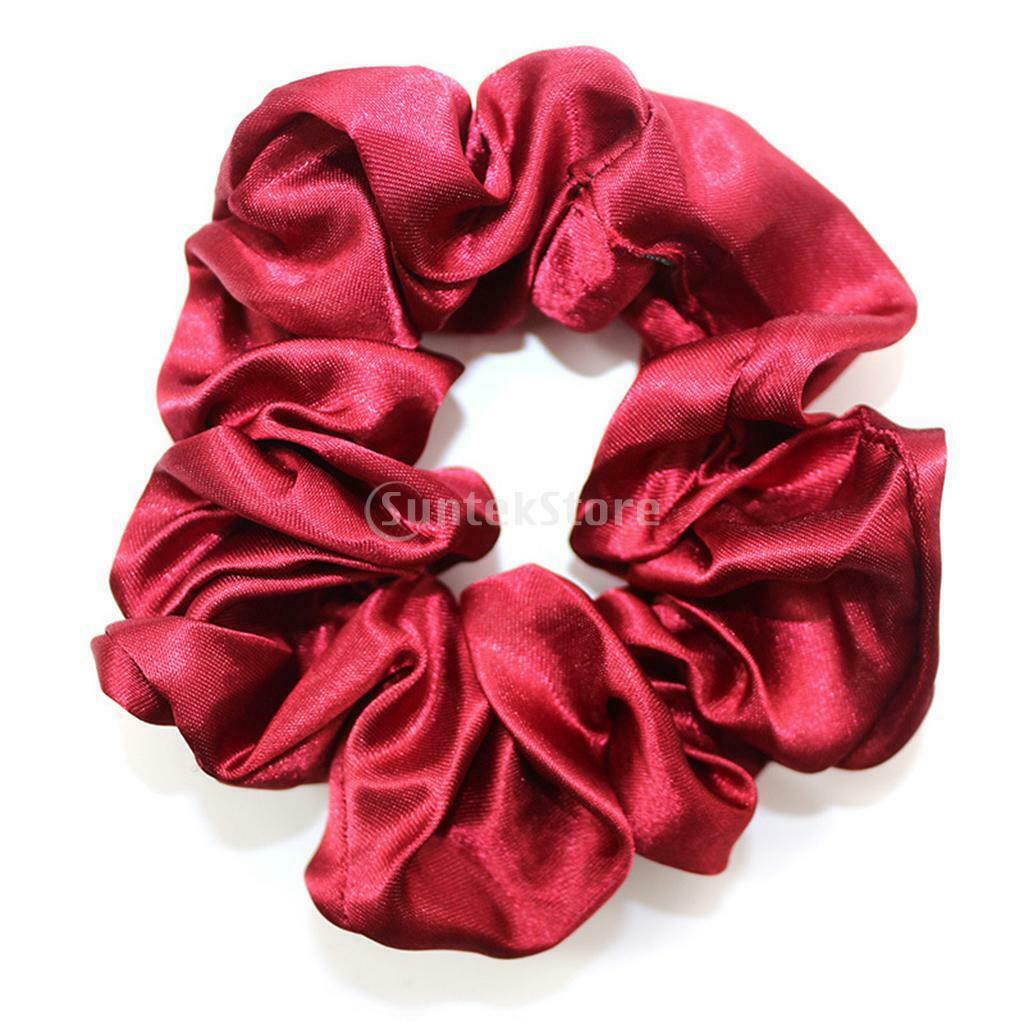 20x Satin Hair Scrunchies Bobbles Hair Bands Elastics Hair Scrunchy Rope Tools