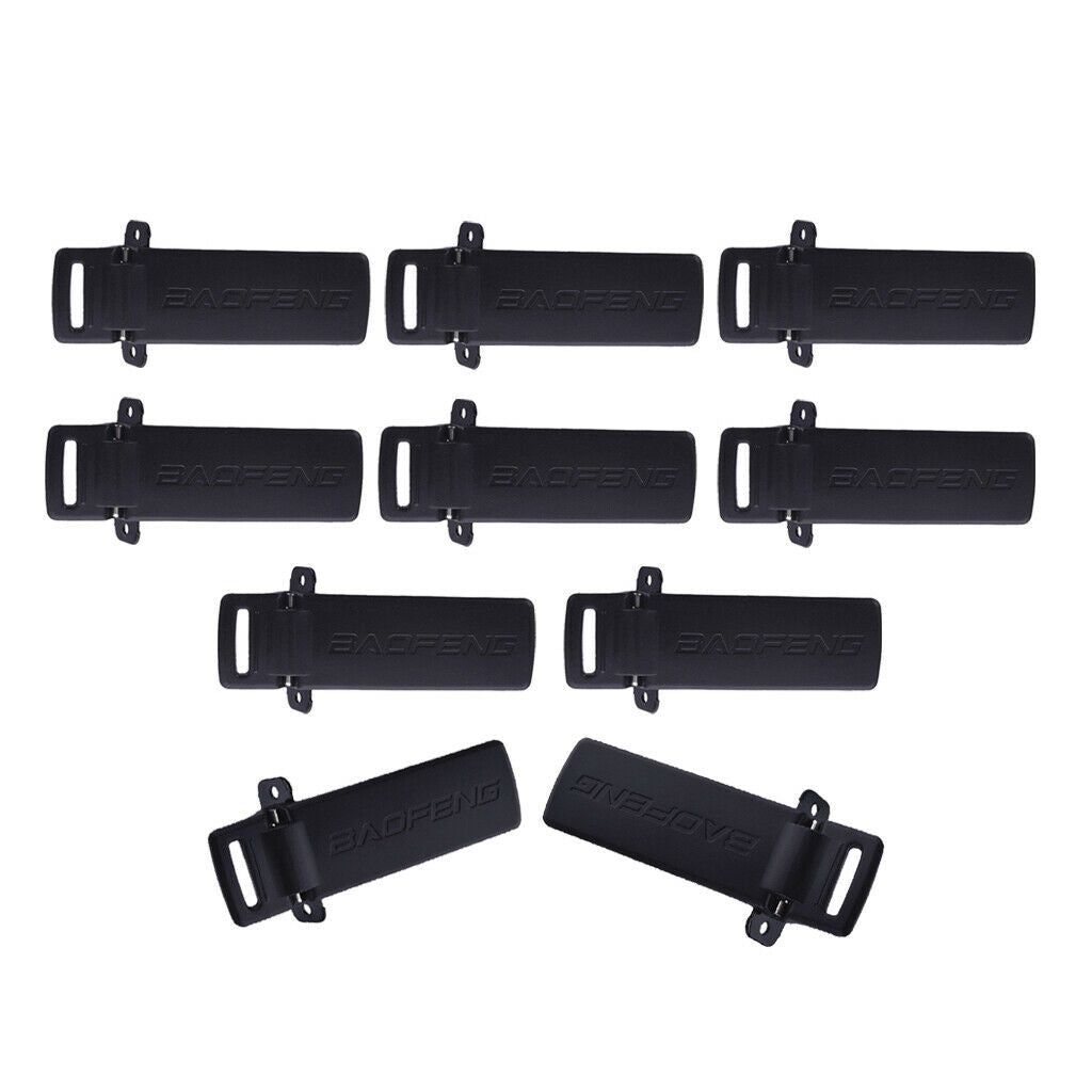 10 Pcs/Set Two-Way Radio Walkie Talkie Belt Clips For