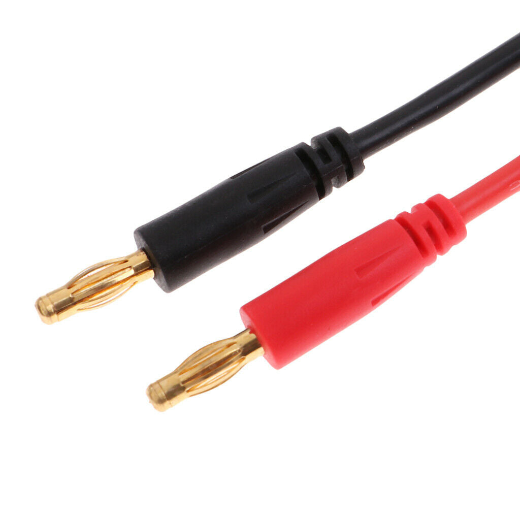Male to 4.0mm Bullet Banana Male Battery Charging Cable Wire 14AWG 250mm