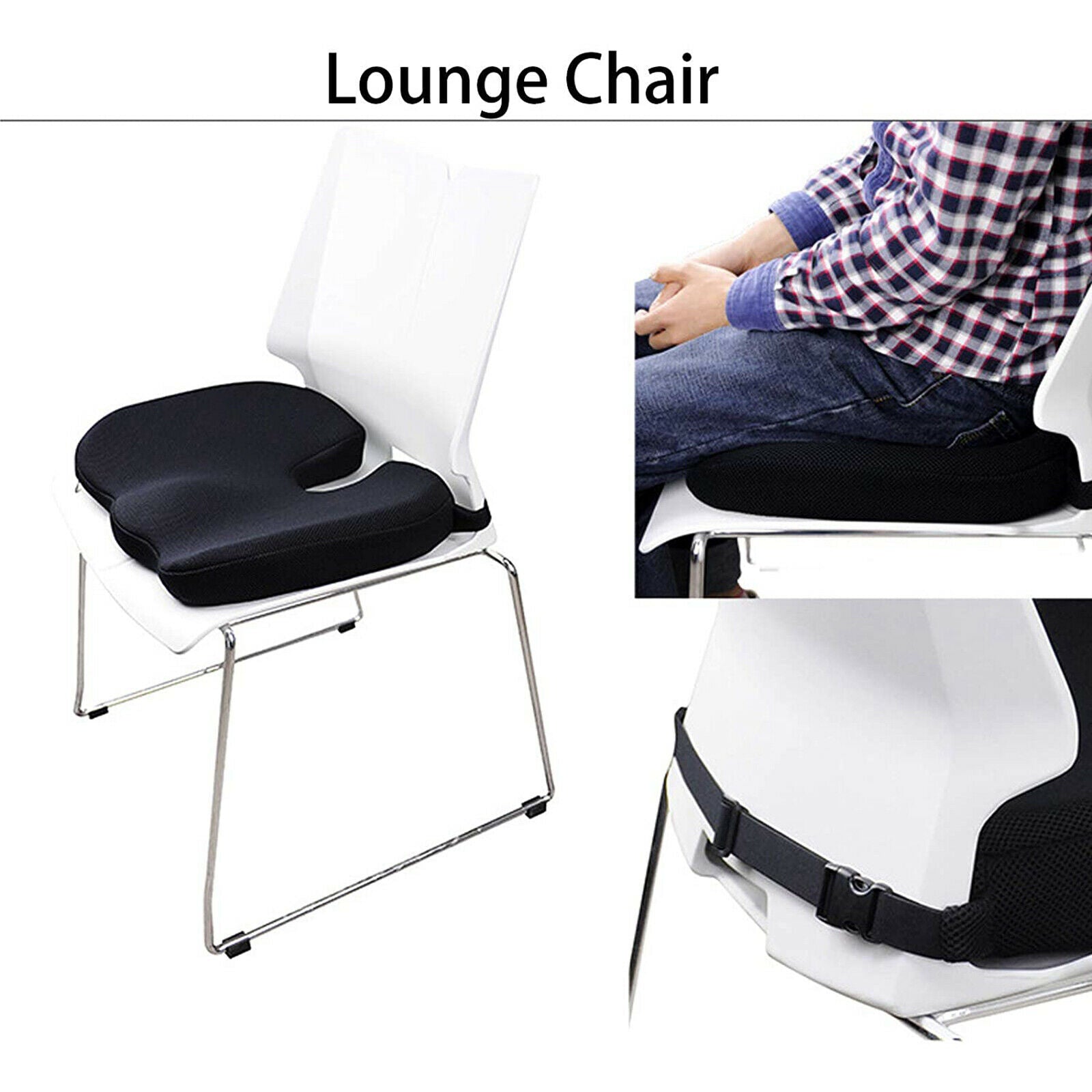 Office Computer Chair Seat Cushion Pillow Memory Foam Car Coccyx Seat Pillow