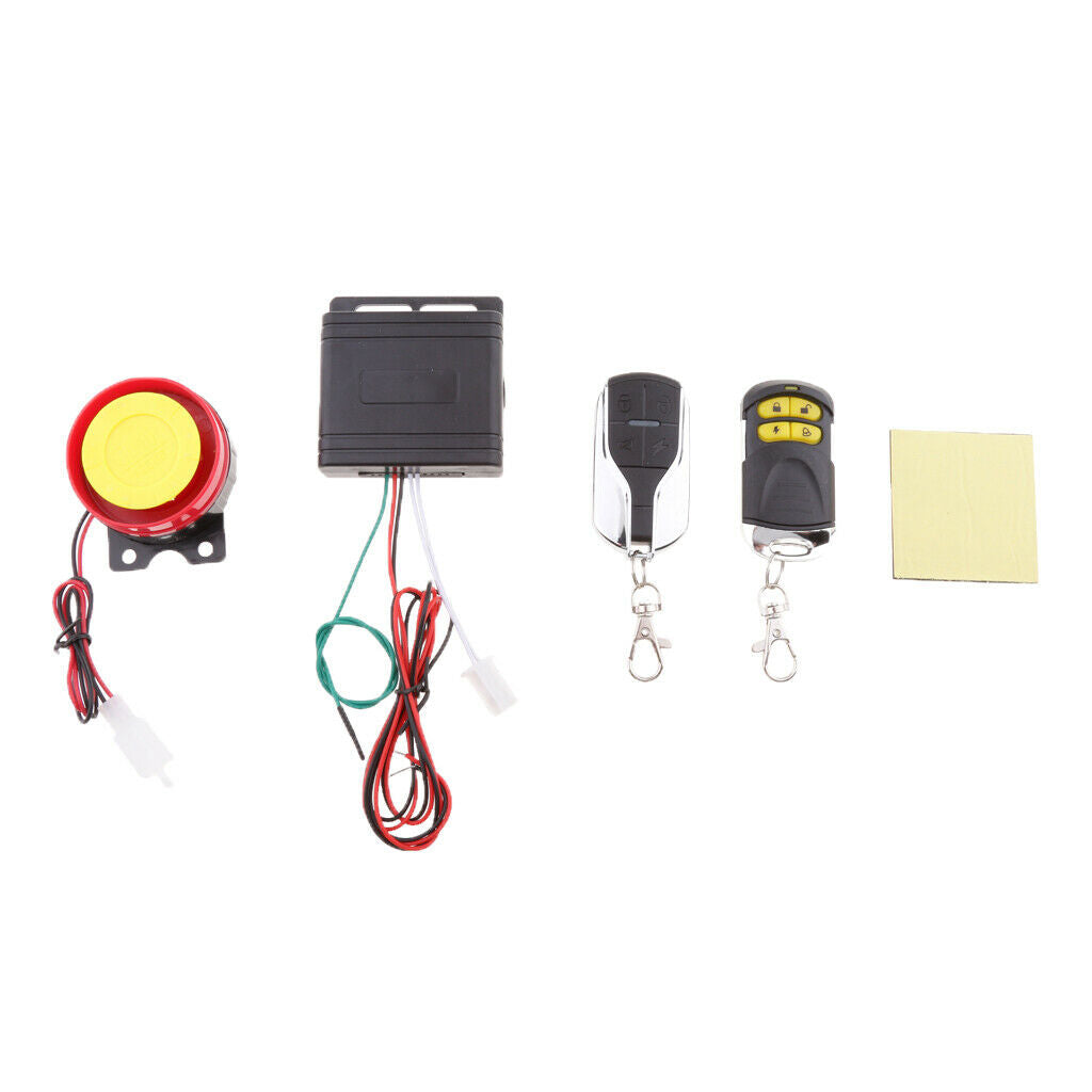 12V Motorcycle Motorbike Bike Scooter Anti-theft  Alarm 2 Remote