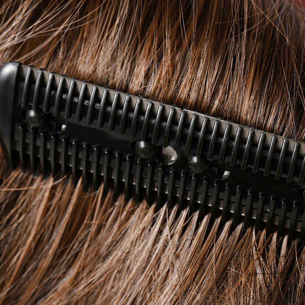3X DIY Hair Brush Cutter Comb Beard Trimmer Cut Thinning Slice Hair Shaper Razor