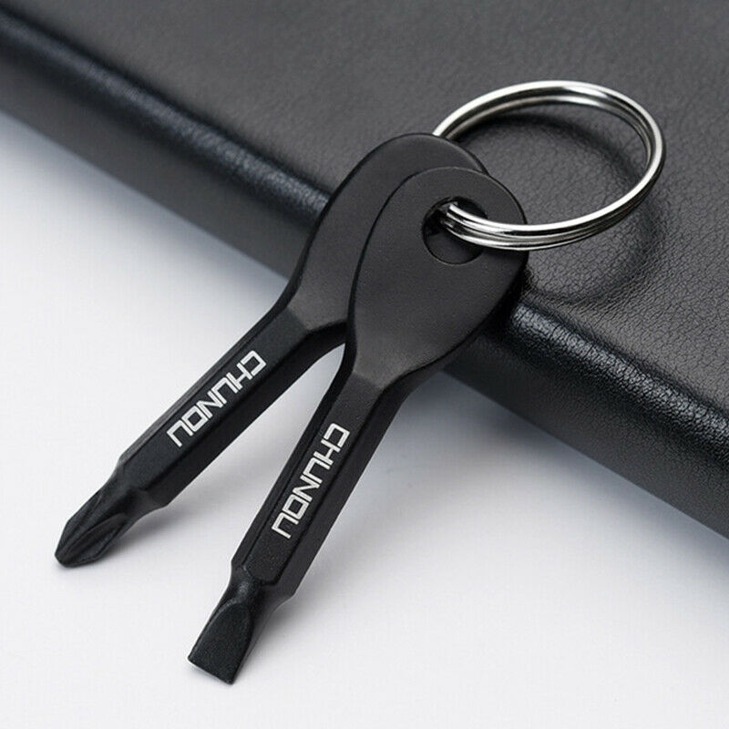 2pcs creative word  screwdriver key chain outdoor camping carabiner lockFCA