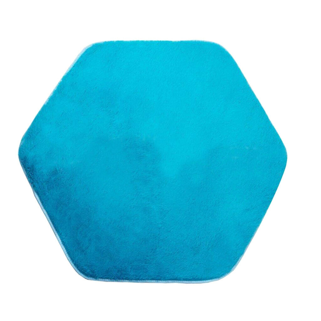 Toddler Playhouse Play Tent Hexagonal Mat Plush Kids Bedroom Floor Carpet