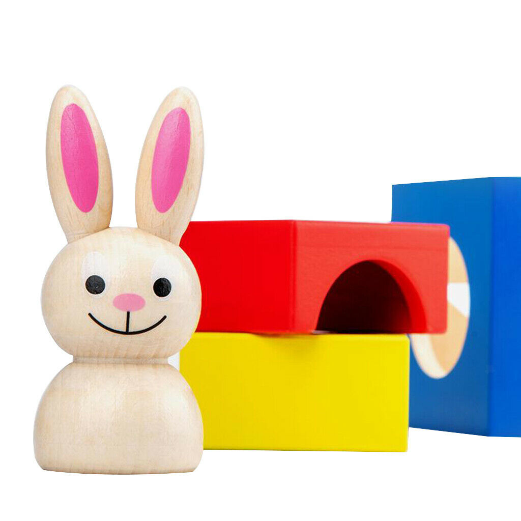 Wooden Building Block Set Natural Wood Stacking Kindergarten Educational