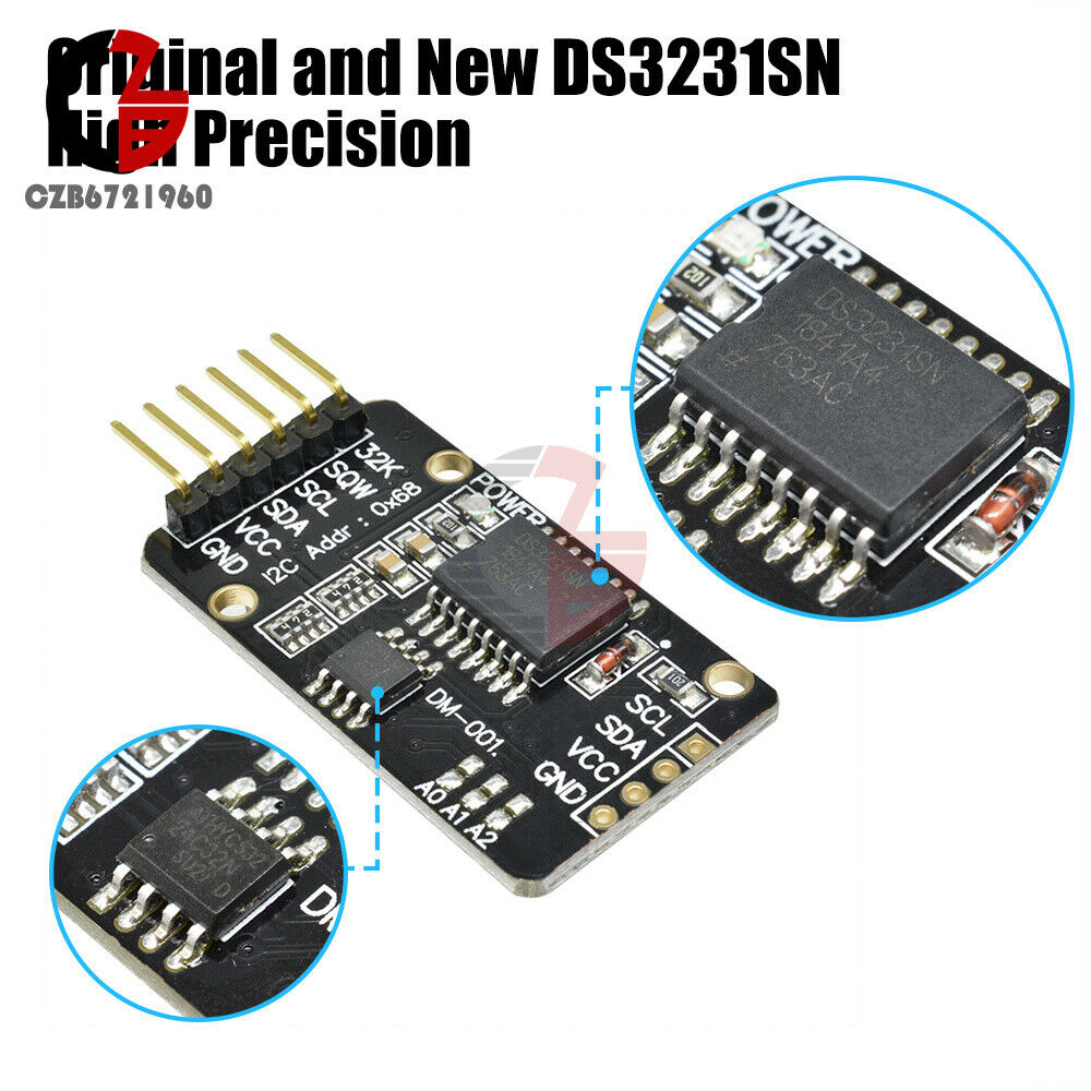 Arduino DS3231 ZS042 AT24C32 IIC Module Precision Real Time Clock Memory diymore