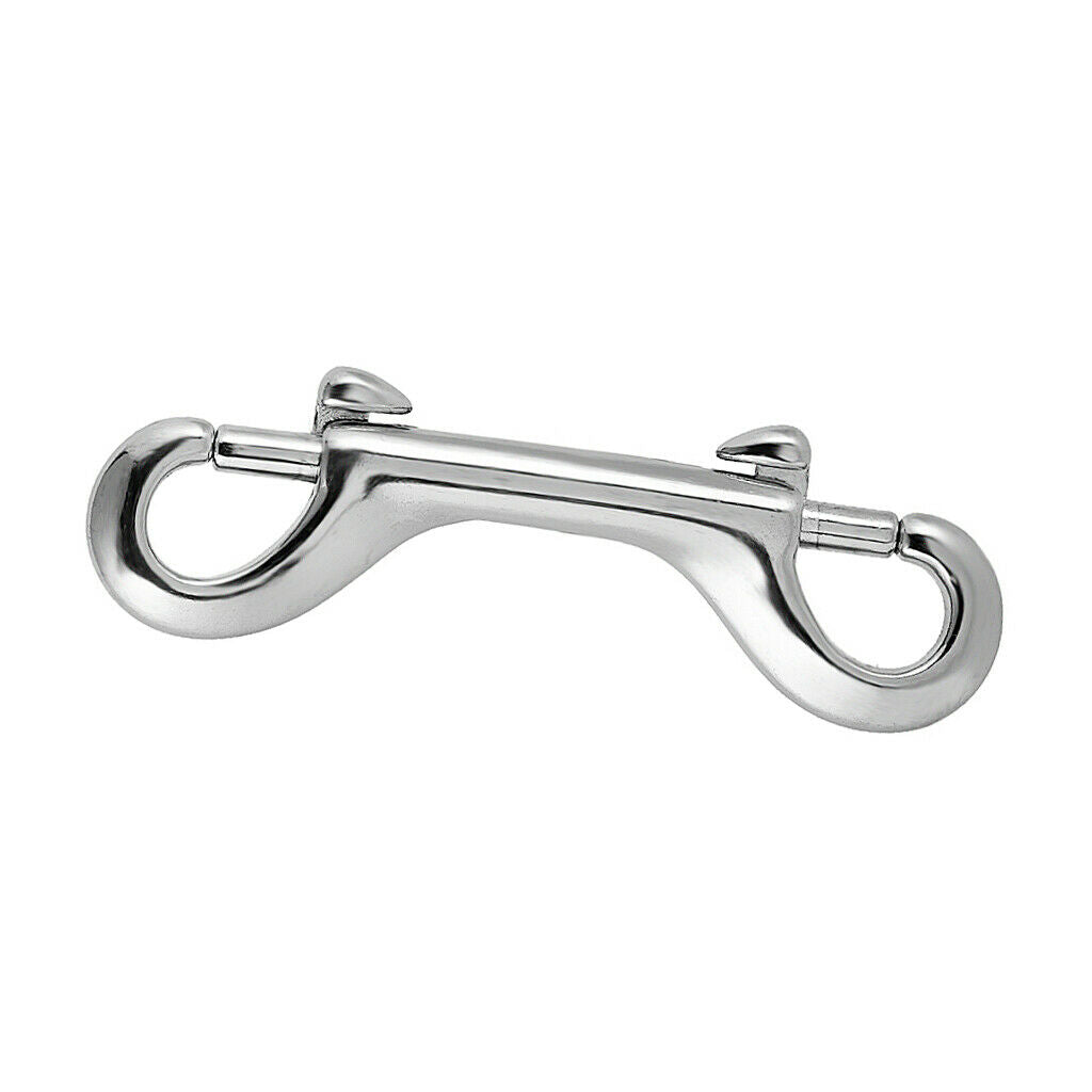 2 Pieces Stainless Steel Scuba Diving Double End  Snap Buckle Metal Clip