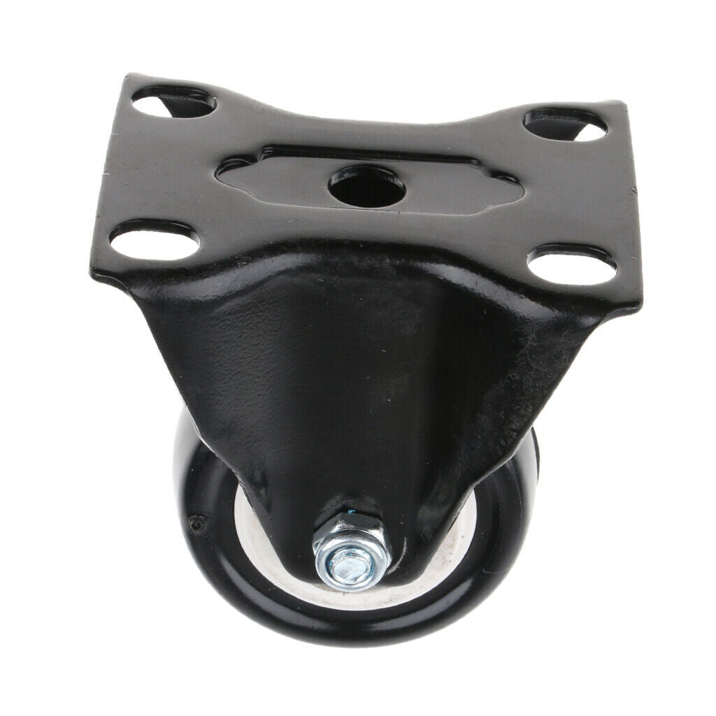 2" Directional Plate Roller Casters Wheels for Chair Table Crib Appliance PU