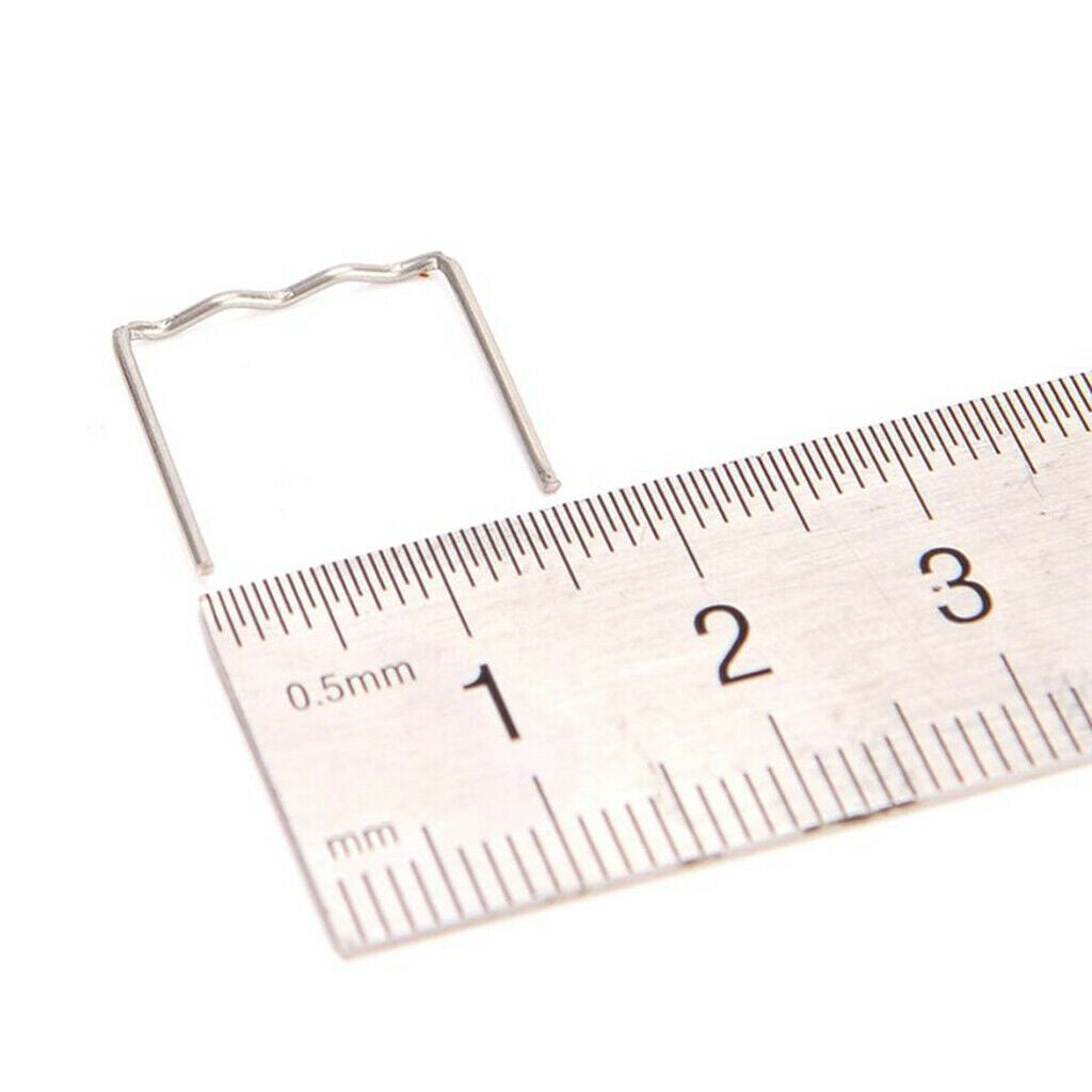 100x Pre Cut Inside Corner 0.8mm S Shape Staple For Car Bumper Repair Welder