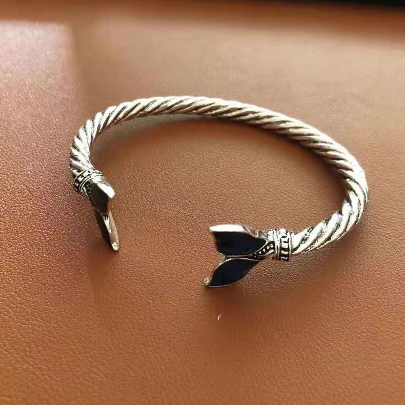 Women Girl Mermaid Tail Bangle Adjustable Ocean Chain Bracelet Jewelry New
