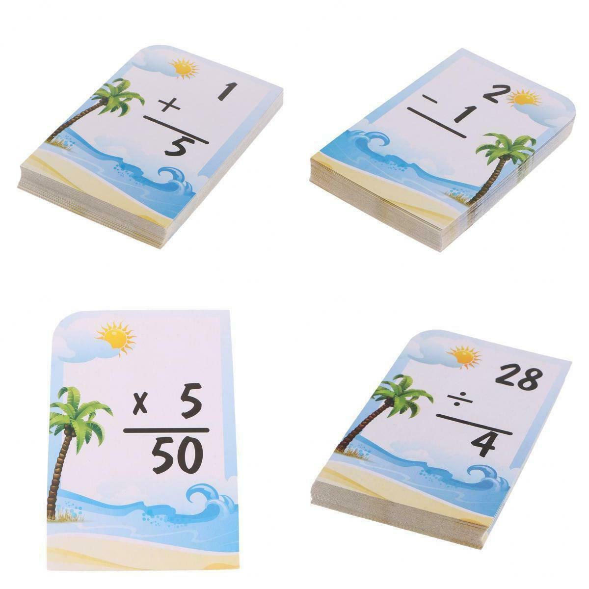 144 Pieces Math Flash Cards Addition Subtraction Multiplication Division