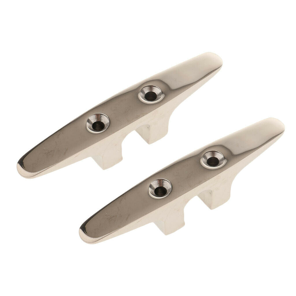 2pcs Boat Mooring Cleat Open Base Dock Cleat For Yacht Ship Kayaks Canoes