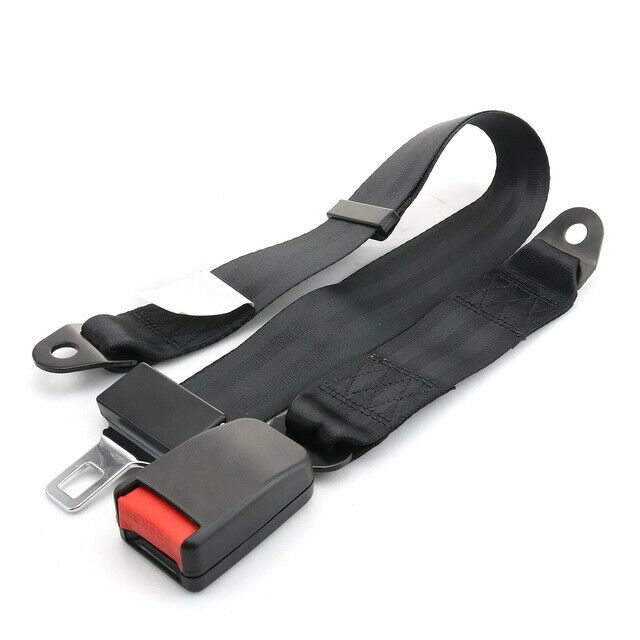 Universal Truck Car Seat Belt Lap Belts Adjustable Two 2 Point Bolt Safety 1PCS
