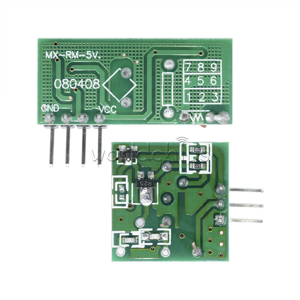 2PCS 433Mhz RF transmitter and receiver kit Module for Raspberry Arduino ARM MCU