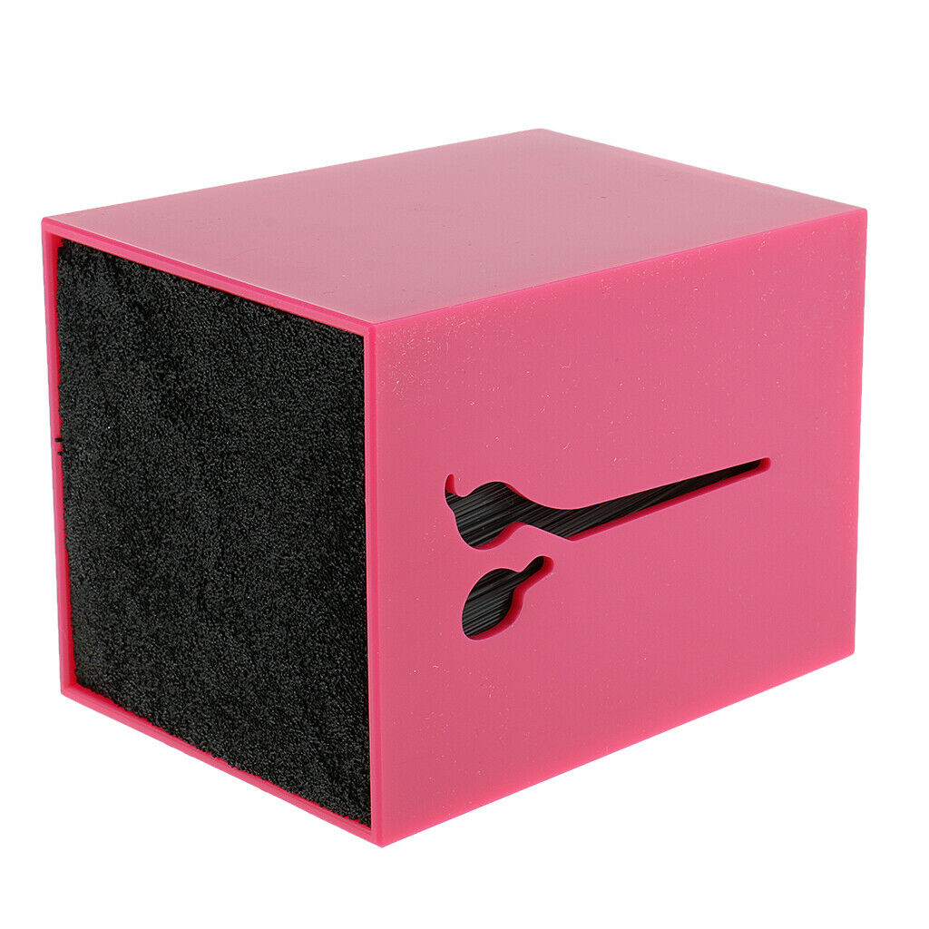 2pcs Salon Hairdressing Barber Combs Scissors Organizer Holder Rosy/Black