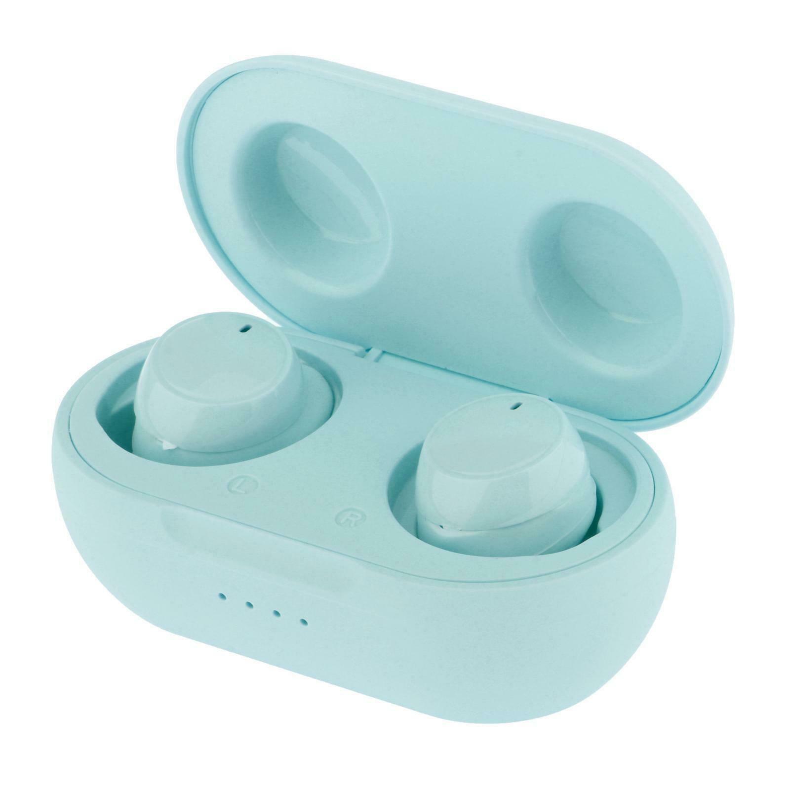 Wireless Bluetooth Earbuds TWS Ear Buds in-Ear Headphones Blue