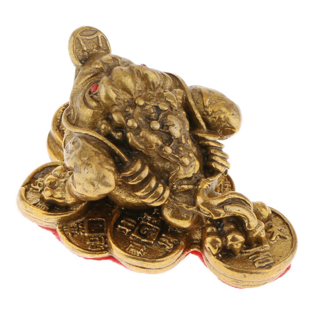 Feng Shui Money Lucky Fortune Oriental Chinese Wealth Lucky Toad Ornament S