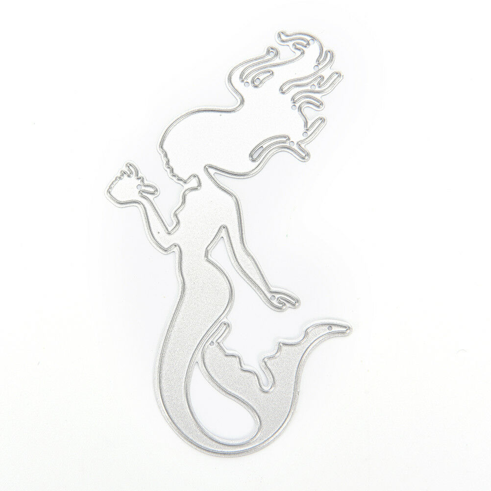 Mermaid Metal Cutting Die Stencil Scrapbook Album Paper Card Embossing Cr.l8