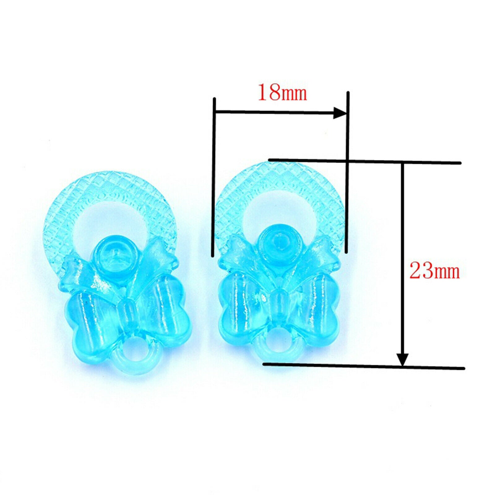 100x Plastic Butterfly Pendants Charms DIY Earrings Jewelry Making Decors