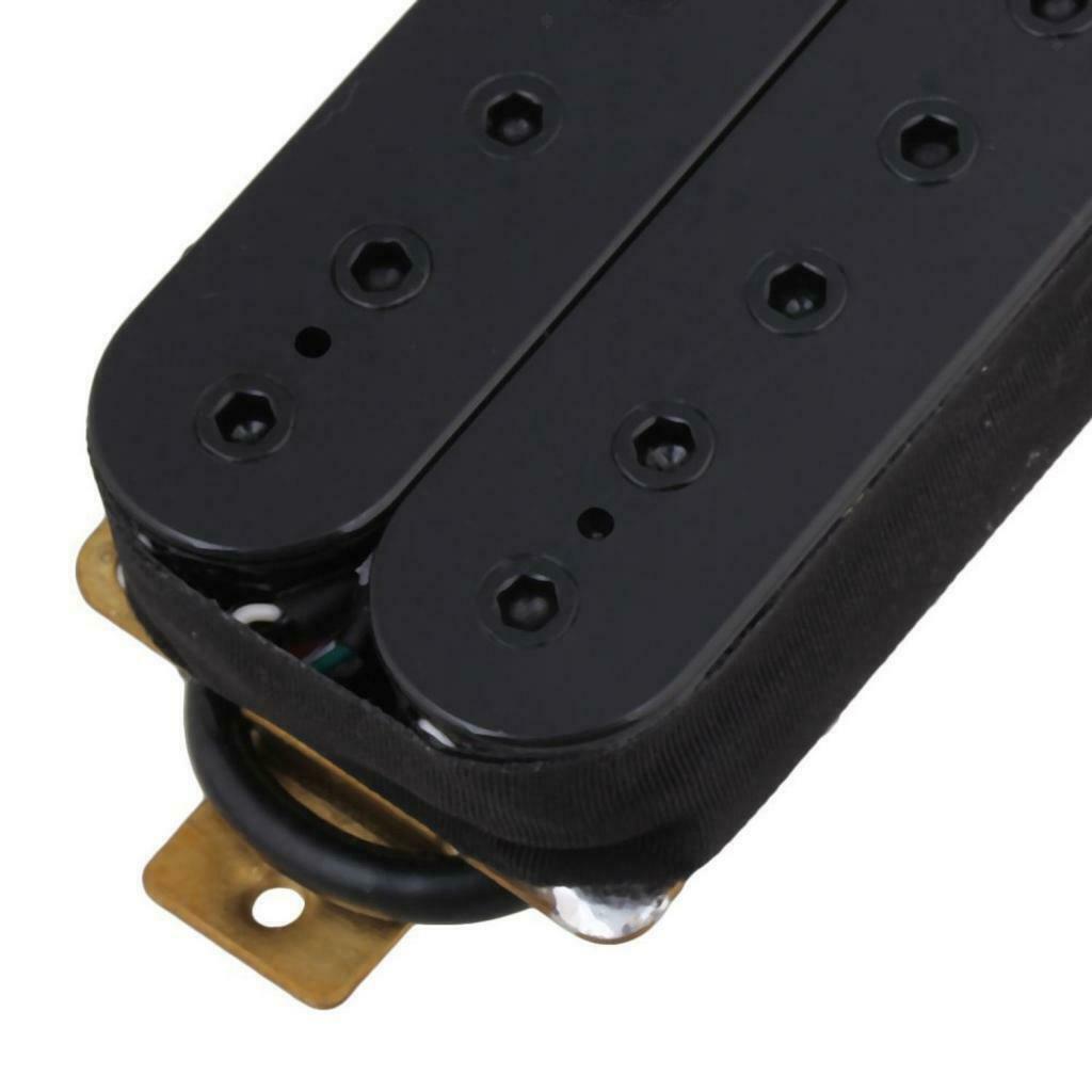 2PCS 7 String Double Coil Neck Bridge Pickup Guitar Humbucker Kit Black