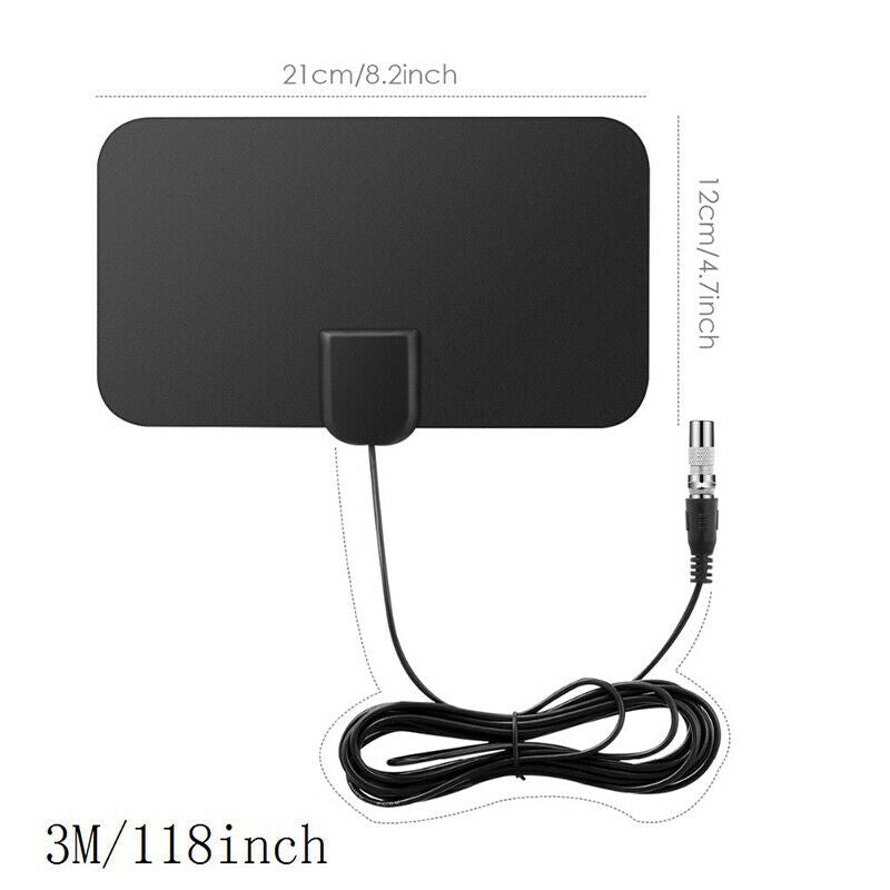 4K 25DB High Gain HD TV DTV Box Digital TV Antenna 50 Miles Booster Indoo.l8