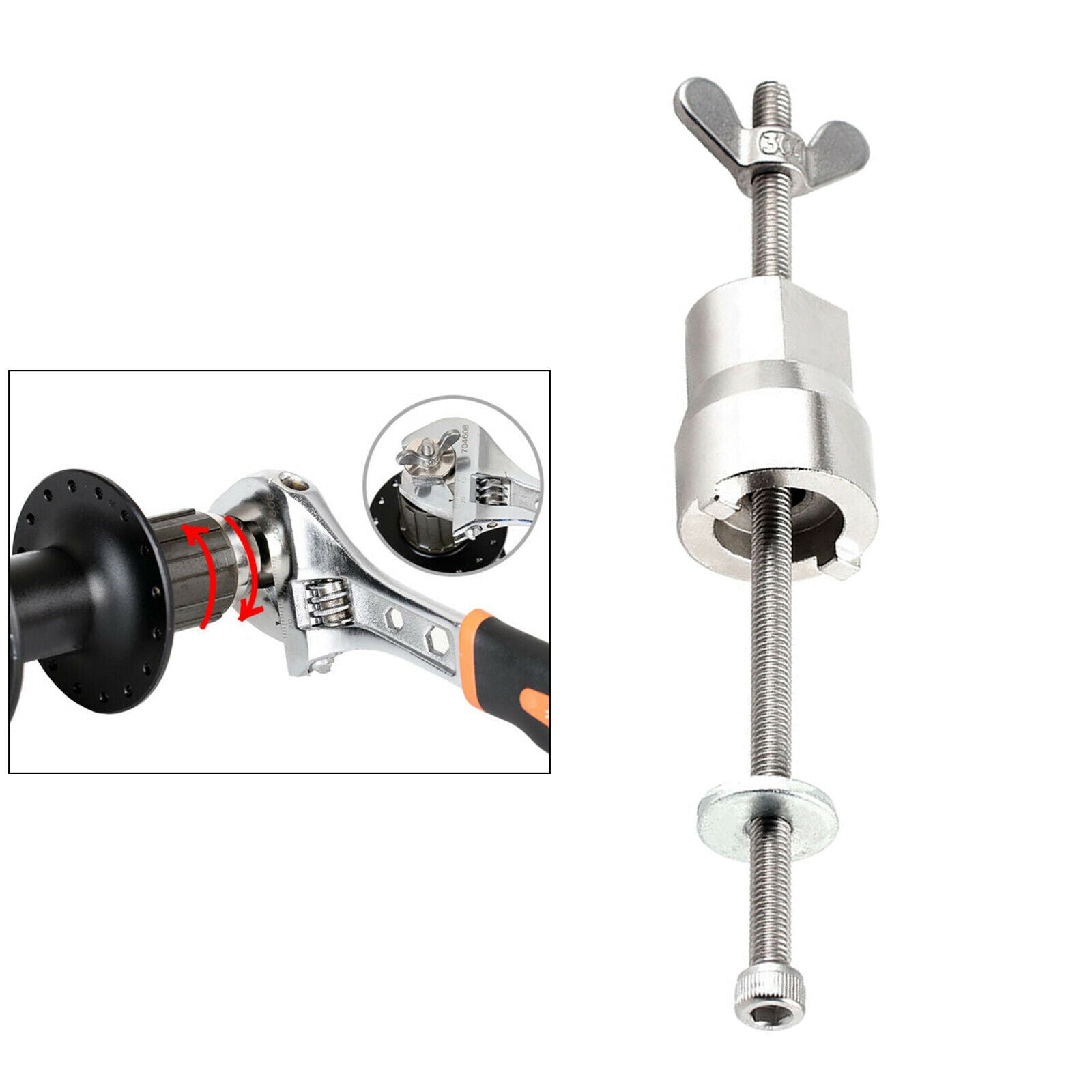 Bike Freehub Remover Installer Slotted Socket Wrench Hun Removal Tool