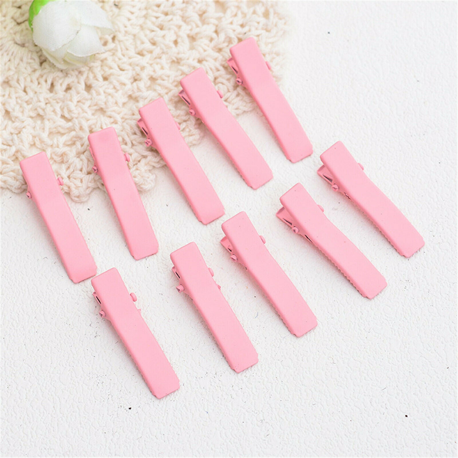 10PCS Mixed Candy Color Plated Simple Style Hair Clip Barrette Hairpin Headwear