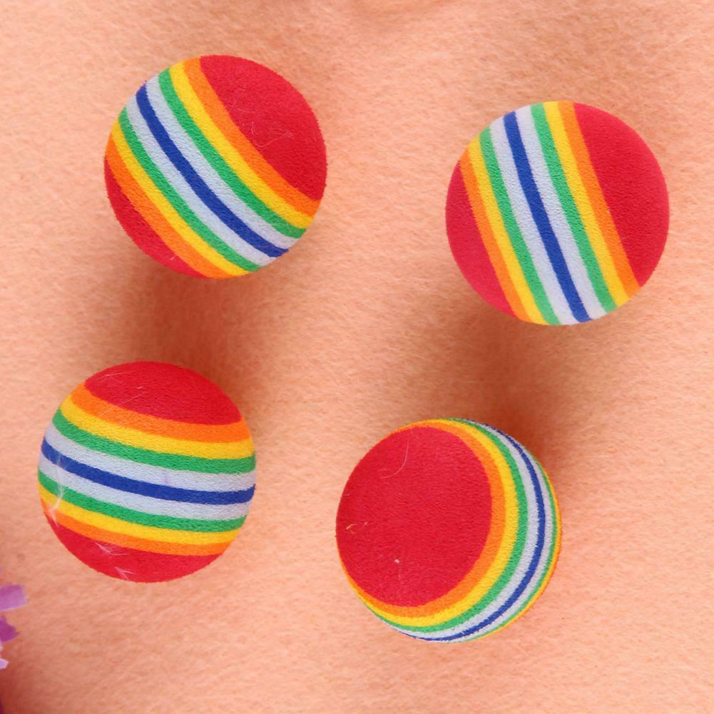 30pcs EVA Rainbow Strip Golf Ball Practice Training Aid Tool for Beginner @