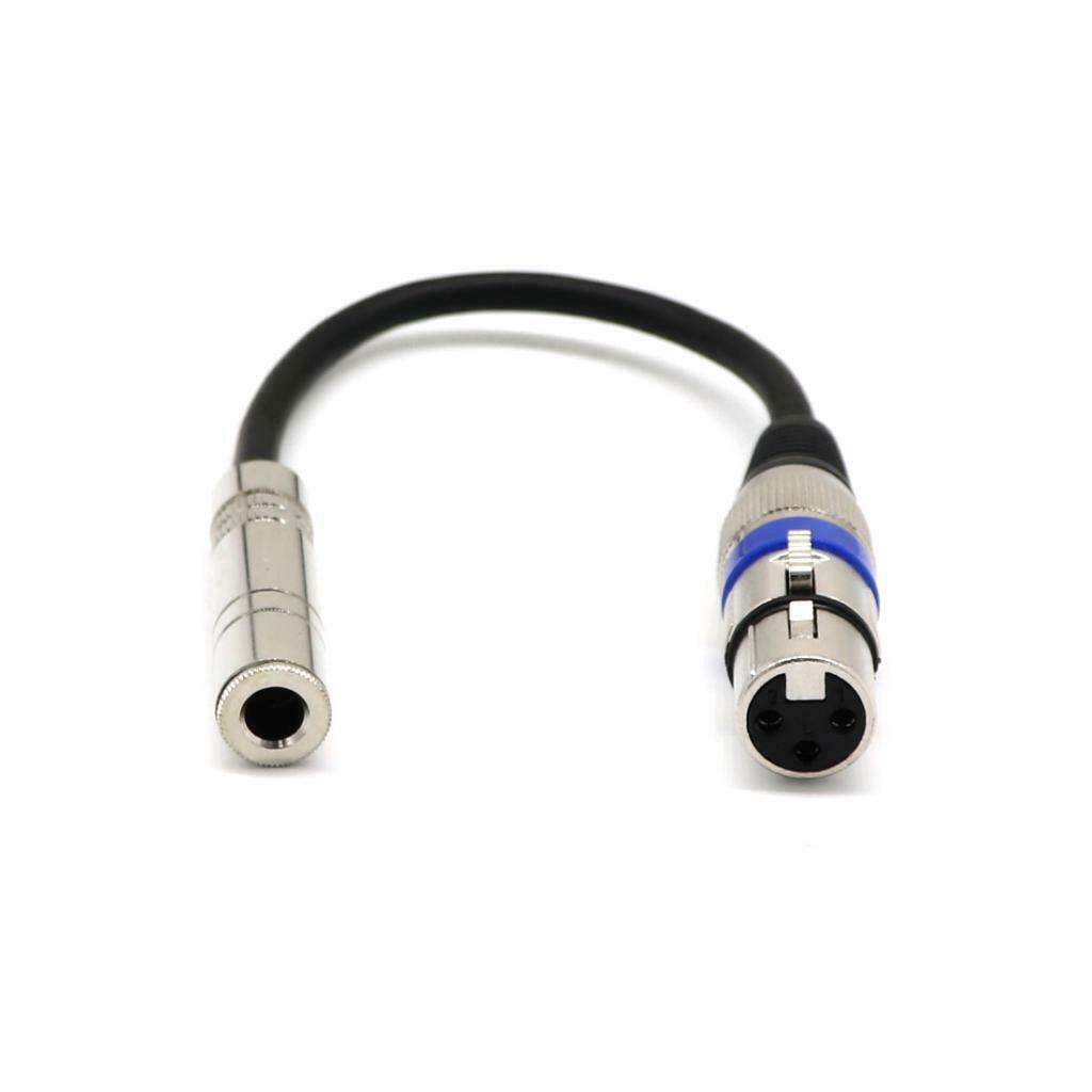 6.35mm Female to XLR 3-pin Female Stereo Audio Microphone Cable