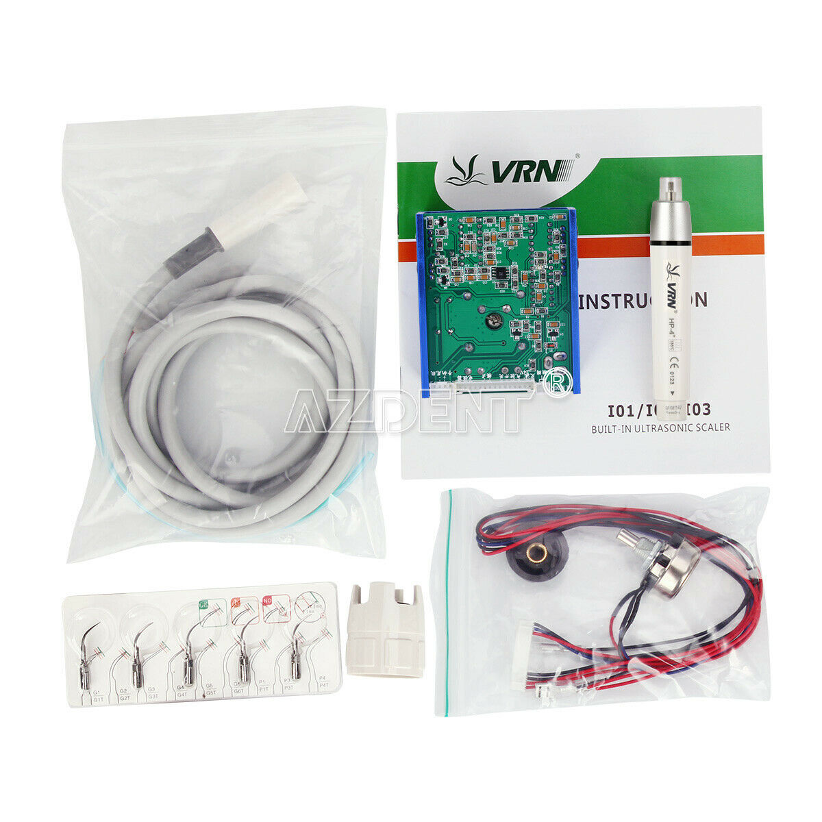 Dental Ultrasonic Scaler Built In VRN I03 Fiber Optic Handpiece Scaling & Perio
