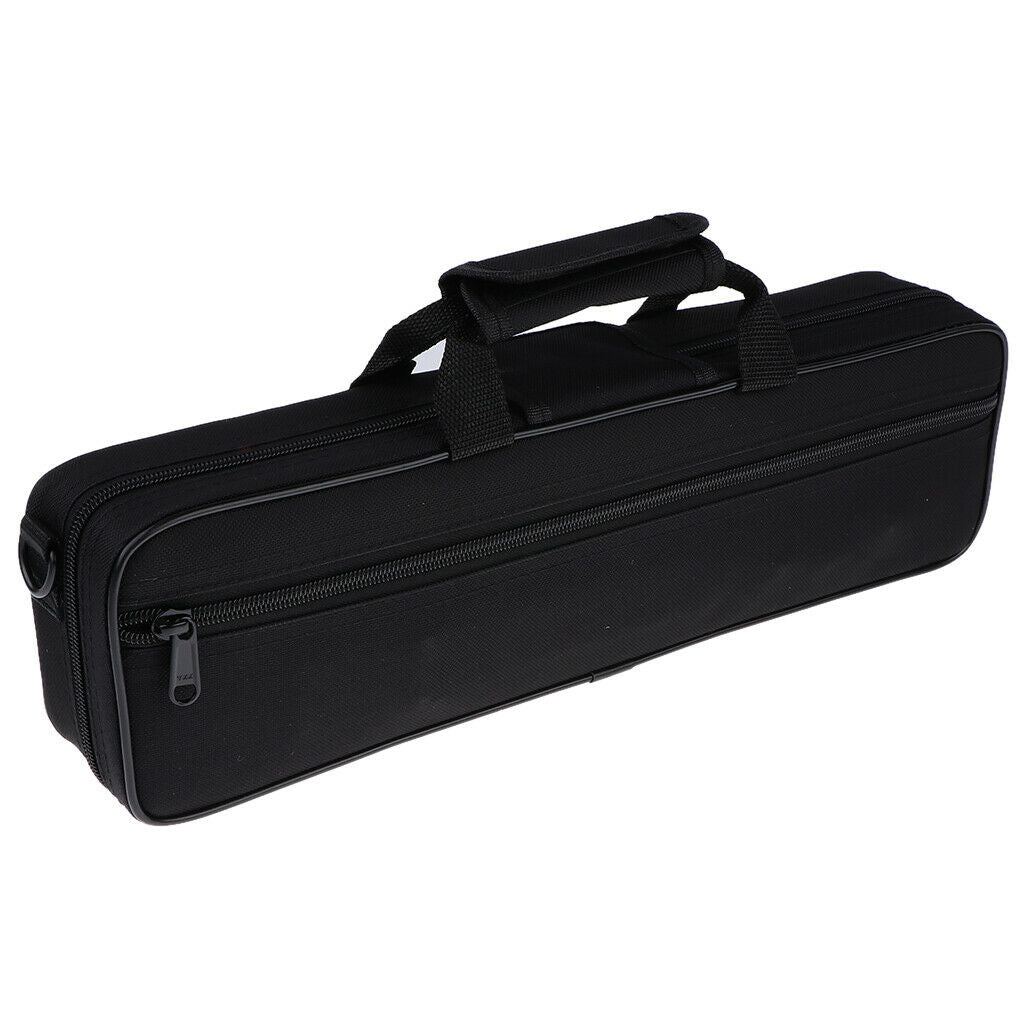 Flute Hard Case Cover w Side Pocket/Handle/Strap, 15.43 x 2.83 x 4.33 inch