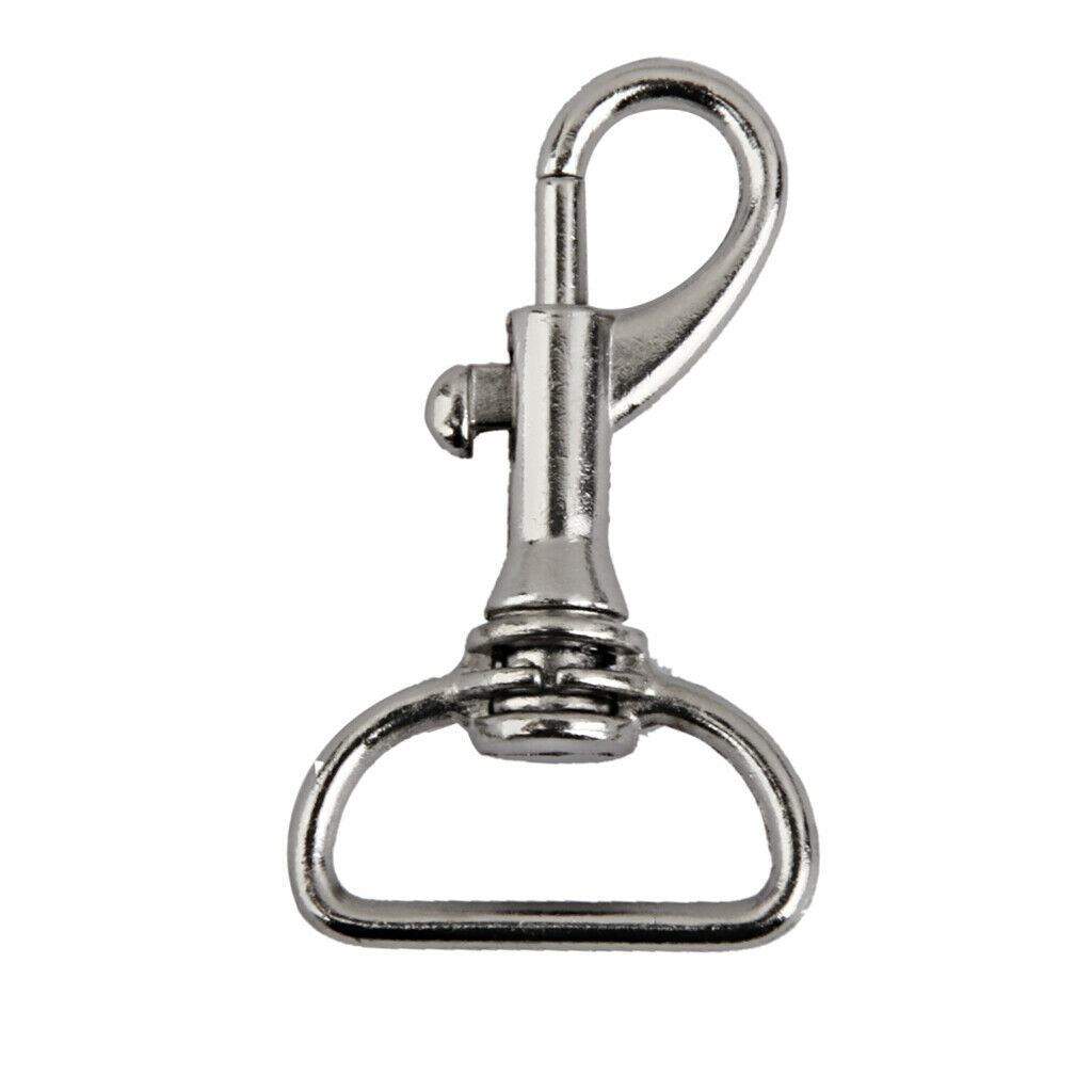 10pcs Heavy Duty D Ring Snap Hooks Trigger Lobster Clasps Clips Dog Lead