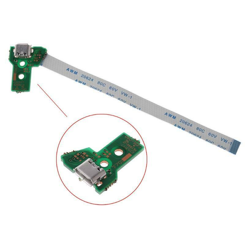 Replace USB Charging Port Board For JDS-040 PS4 Controller With 12Pin Flex Cable