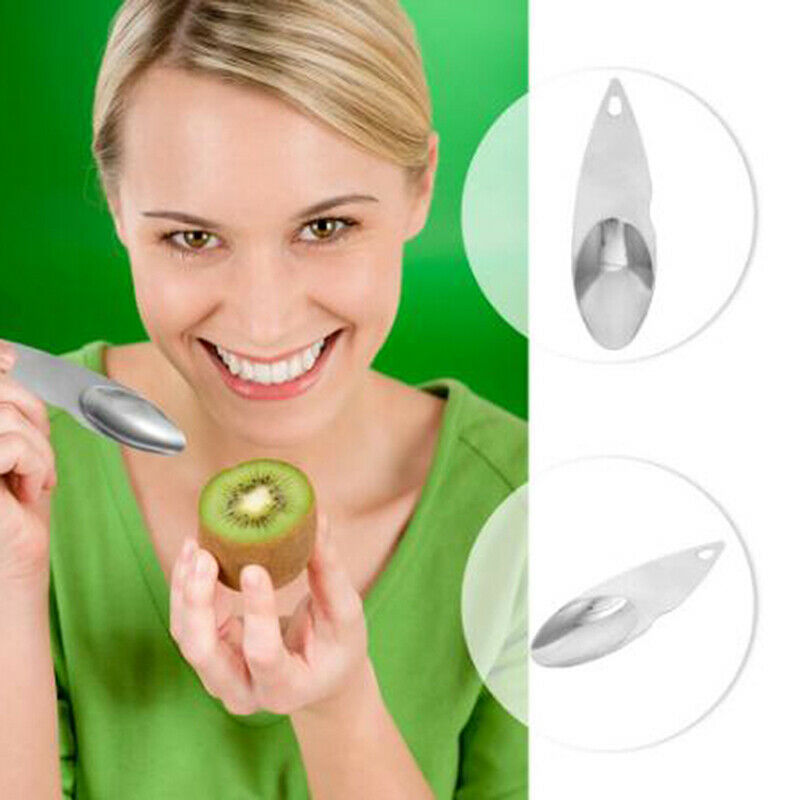 1pcs Kiwifruit Cut Spoon Serrated Blade Peeling Dig Spoon for Kitch.l8