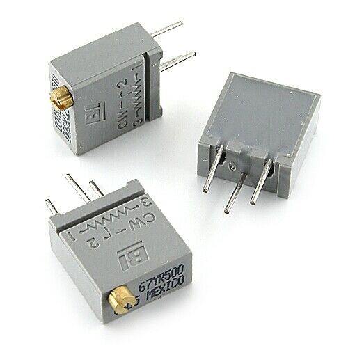 [50pcs] 67YR500 Potentiometer 500 Ohm THT