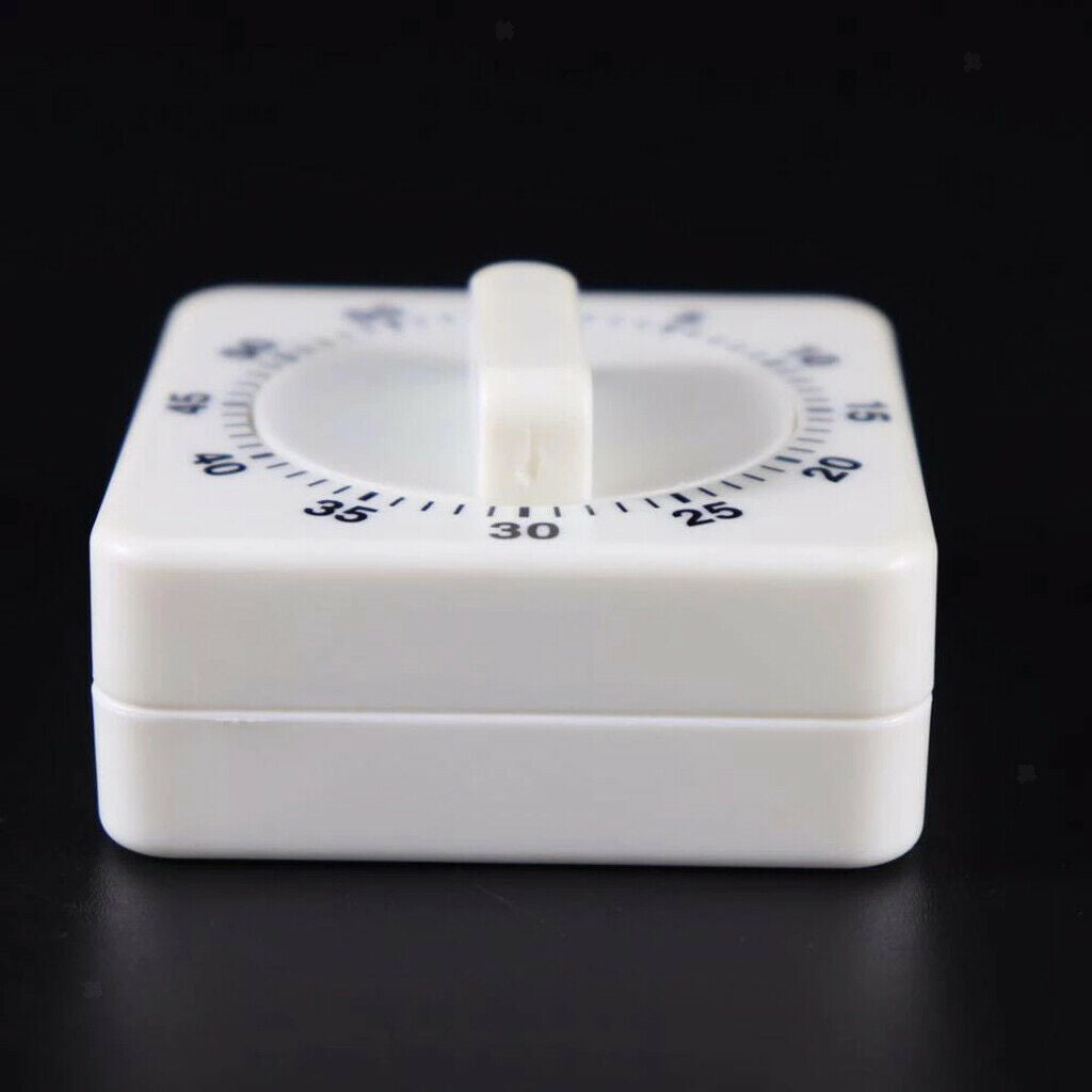 Visual Count Down Mechanical Kitchen Timer White Manual Timer Durable Tools