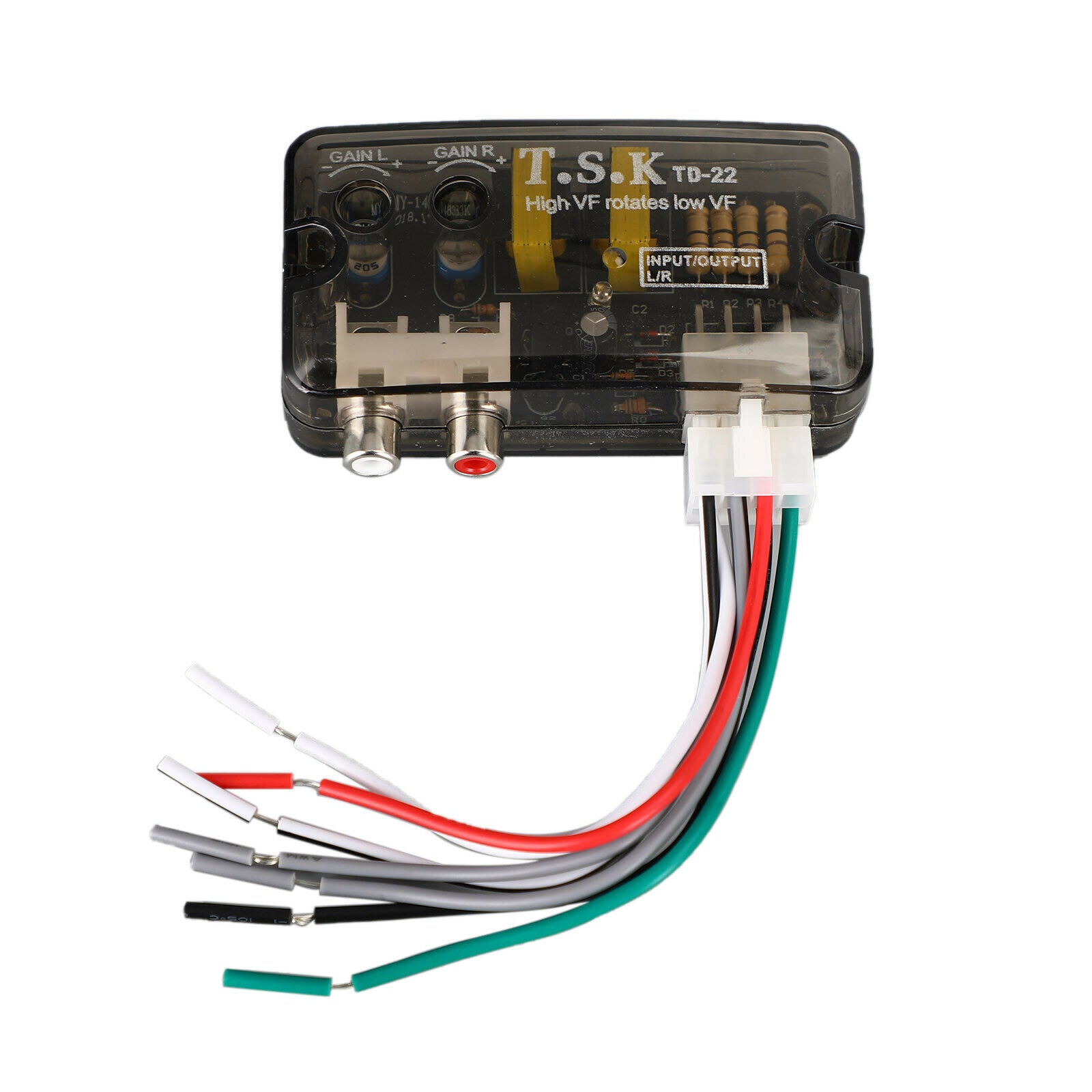 12V Td-22 Rca Stereo High To Low Converter Stereo Speaker Level Adapter CN