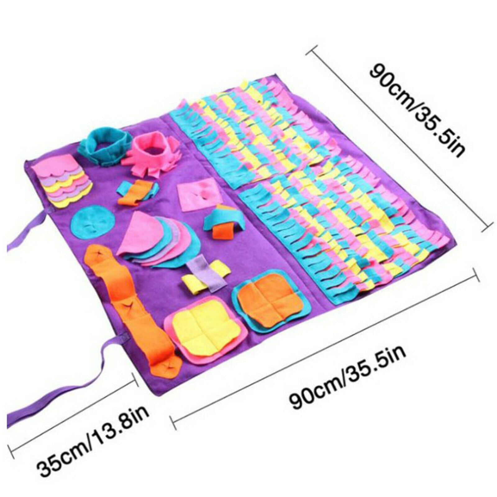 Pet Snuffle Mat Lick Pad Puzzle Slow Feeding Mat Travel Use Indoor Outdoor