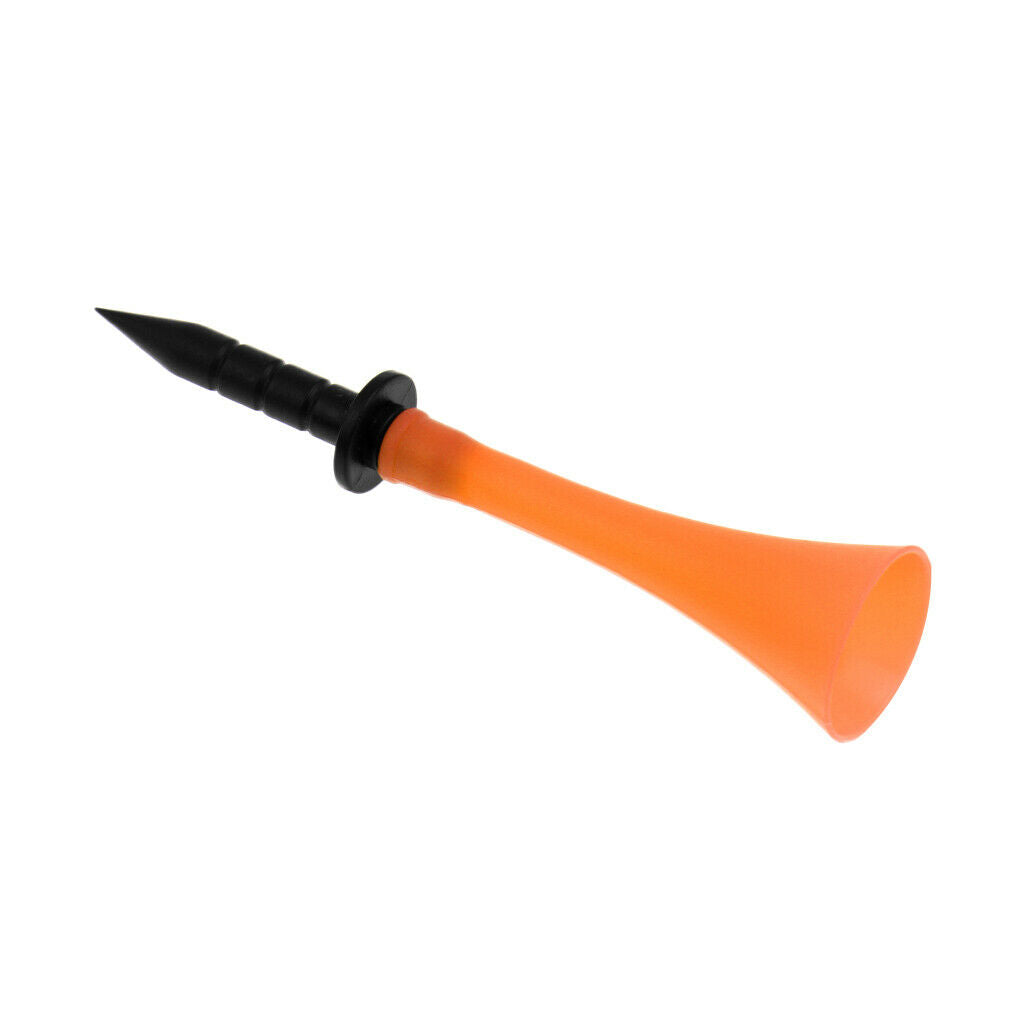 Pack of 10 Orange Rubber Golf Tees 83mm - High Quality