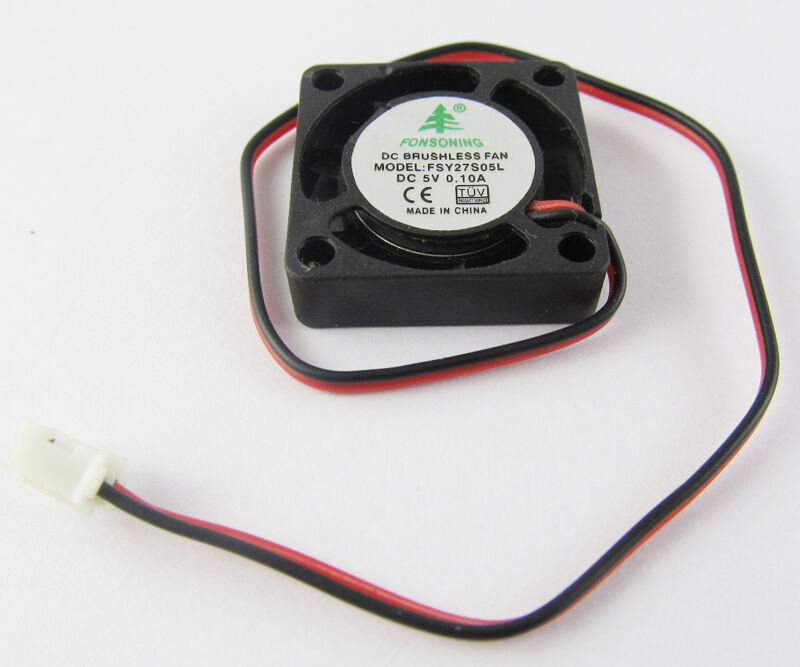 10pcs DC 5V 0.1A 25x25x7mm (1x1x0.28in) 2507  Brushless Cooling Fan 2pin wire