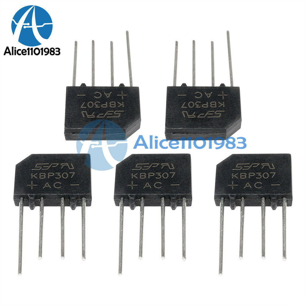 5PCS KBP307 Rectifier Flat bridge Bridge Rectifier 3A/700V IC