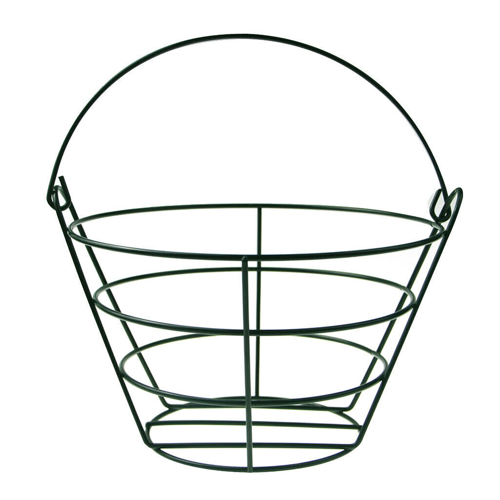 Steel Wire Golf Range Buckets Metal Ball Container Holder with Carrying Handle