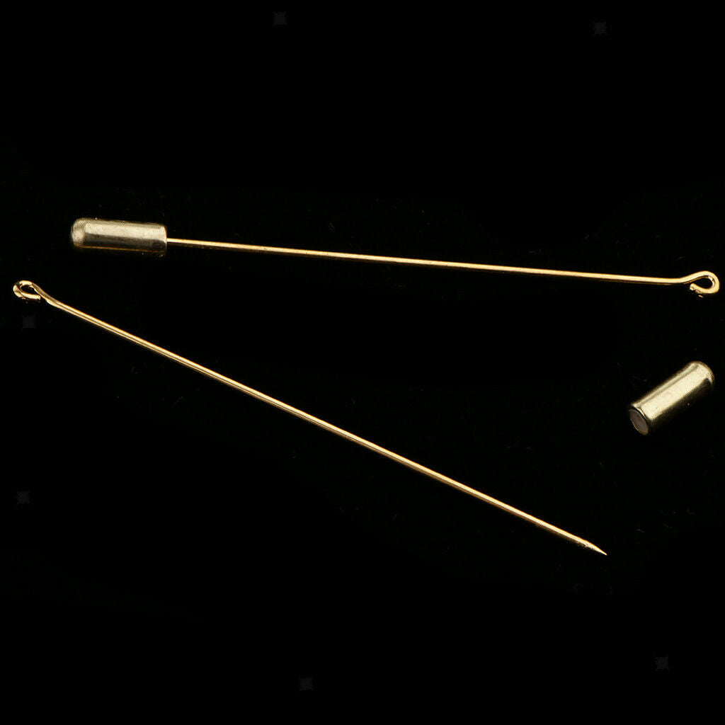 10 Pieces 7.1cm Brooch DIY Findings Pin Flat Pad Stopper Jewellery DIY